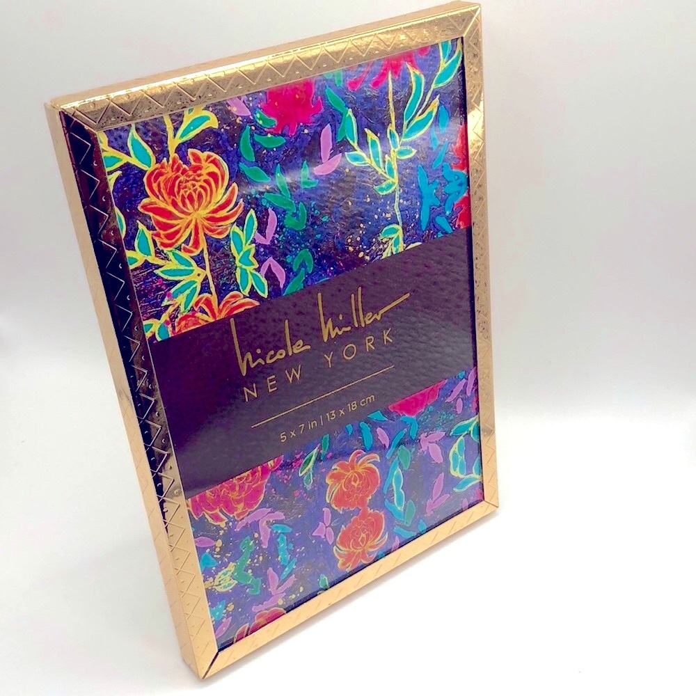 Nicole Miller New York Gold Tone Picture Frame